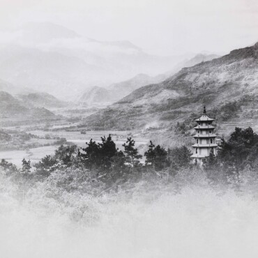 郎靜山_仙塔雲莊_Vintage print_35x45cm_小